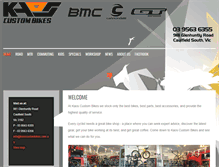 Tablet Screenshot of kaoscustombikes.com.au